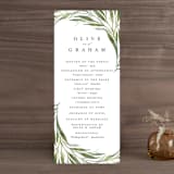 "Orchard" - Wedding Programs in Laurel Bough by Erin L. Wilson - Front