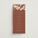 "Leaf Cascade" - Wedding Programs in Latte by Alethea and Ruth - Front