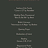 "lush romance" - Wedding Programs in Palm by Robin Ott - Detail