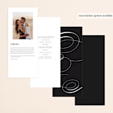 "whimsical ampersand" - Wedding Programs in Black Tie by Laura Hamm - Back of Card Options