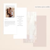 "Ethereal Display" - Wedding Programs in Blushing by Hooray Creative - Back of Card Options