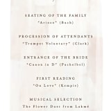 "Ethereal Display" - Wedding Programs in Blushing by Hooray Creative - Detail