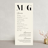 "Big Date" - Wedding Programs in Ivory by Anastasia Makarova - Front