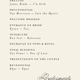 "Big Date" - Wedding Programs in Ivory by Anastasia Makarova - Detail