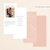 "engrained" - Wedding Programs in Blossom by Robin Ott - Back of Card Options