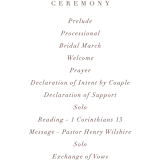 "engrained" - Wedding Programs in Blossom by Robin Ott - Detail