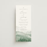 "Over the mountains" - Wedding Programs in Fern by Helen Halik - Front