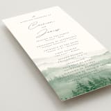 "Over the mountains" - Wedding Programs in Fern by Helen Halik - Detail