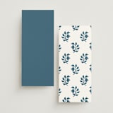 "Kantha Quilt" - Wedding Programs in Indigo by Nazia Hyder - Back of Card Options