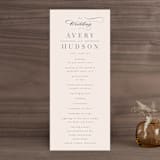 "Anson" - Wedding Programs in Latte by Kristie Kern - Front