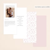 "Gathered" - Wedding Programs in Blossom by Kimberly FitzSimons - Back of Card Options