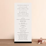 "Cambridge" - Wedding Programs in Tuxedo by Amy Kross - Front