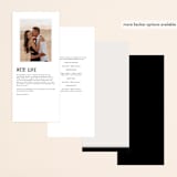 "Cambridge" - Wedding Programs in Tuxedo by Amy Kross - Back of Card Options
