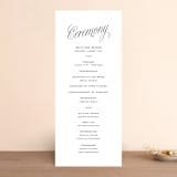 "Stacked Script" - Wedding Programs in Classic by Olivia Kanaley Inman - Front