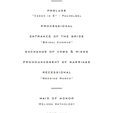 "Stacked Script" - Wedding Programs in Classic by Olivia Kanaley Inman - Detail