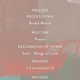 "gallery" - Wedding Programs in Mojito by Lindsay Megahed - Detail