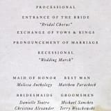 "Roman Landscape" - Wedding Programs in Moss by Olivia Kanaley Inman - Detail