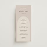 "the arch" - Wedding Programs in Stone by Elly - Front