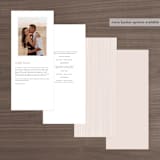 "kirsch" - Wedding Programs in Sand by chocomocacino - Back of Card Options