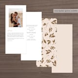 "Painterly Florals" - Wedding Programs in Scarlet by Vivian Yiwing - Back of Card Options