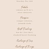 "Painterly Florals" - Wedding Programs in Scarlet by Vivian Yiwing - Detail