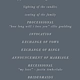 "Winter White Botanicals" - Wedding Programs in Slate by Erin Deegan - Detail