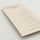 "Layered" - Wedding Programs in Natural by Kelly Schmidt - Detail