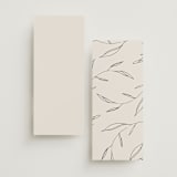 "Waldorf" - Wedding Programs in Taupe by Kelly Schmidt - Back of Card Options