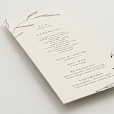 "Waldorf" - Wedding Programs in Taupe by Kelly Schmidt - Detail