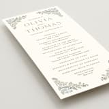 "Wild Flora" - Wedding Programs in Meadow by Kristen Smith - Detail