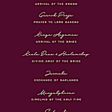"Henna" - Wedding Programs in Mixed Berry by fatfatin - Detail