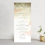 "Pastel Sky" - Wedding Programs in Moss by Hannah Williams - Front