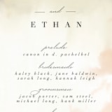 "Pastel Sky" - Wedding Programs in Moss by Hannah Williams - Detail