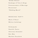 "Bold Blocks" - Wedding Programs in Sedona by Robert and Stella - Detail