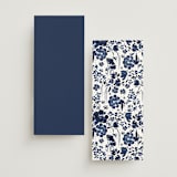 "brushstrokes in bloom" - Wedding Programs in Indigo by Angela Marzuki - Back of Card Options