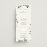 "Grove" - Wedding Programs in Fern by Everett Paper Goods - Front