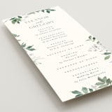 "Grove" - Wedding Programs in Fern by Everett Paper Goods - Detail
