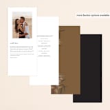 "Fall Garden Bouquet" - Wedding Programs in Rust by Grace Kreinbrink - Back of Card Options