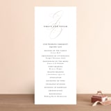 "front and center" - Wedding Programs in Putty by Angela Marzuki - Front