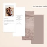 "front and center" - Wedding Programs in Putty by Angela Marzuki - Back of Card Options