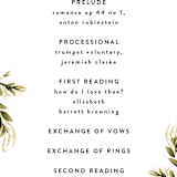 "Rose Garden" - Wedding Programs in Porcelain by Susan Moyal - Detail