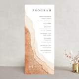 "Watercolor dune" - Wedding Programs in Desert by Yuliya Evseeva - Front