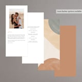 "Surface" - Wedding Programs in West by Pixel and Hank - Back of Card Options