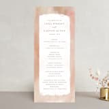 "Magic Hour" - Wedding Programs in Desert Rose by Hooray Creative - Front