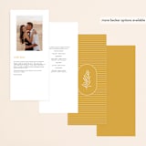 "goldfinch" - Wedding Programs in Sunshine by Lindsay Stetson Thompson - Back of Card Options