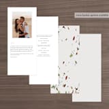"Fall Flurry" - Wedding Programs in Fall by Grace Kreinbrink - Back of Card Options