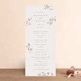 "Lennox" - Wedding Programs in Harvest by Kristie Kern - Front