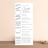 "Bold Union" - Wedding Programs in Cloud by Everett Paper Goods - Front