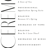 "Bold Union" - Wedding Programs in Cloud by Everett Paper Goods - Detail