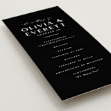 "Modern Classic Names" - Wedding Programs in Onyx by Emily Betts - Detail